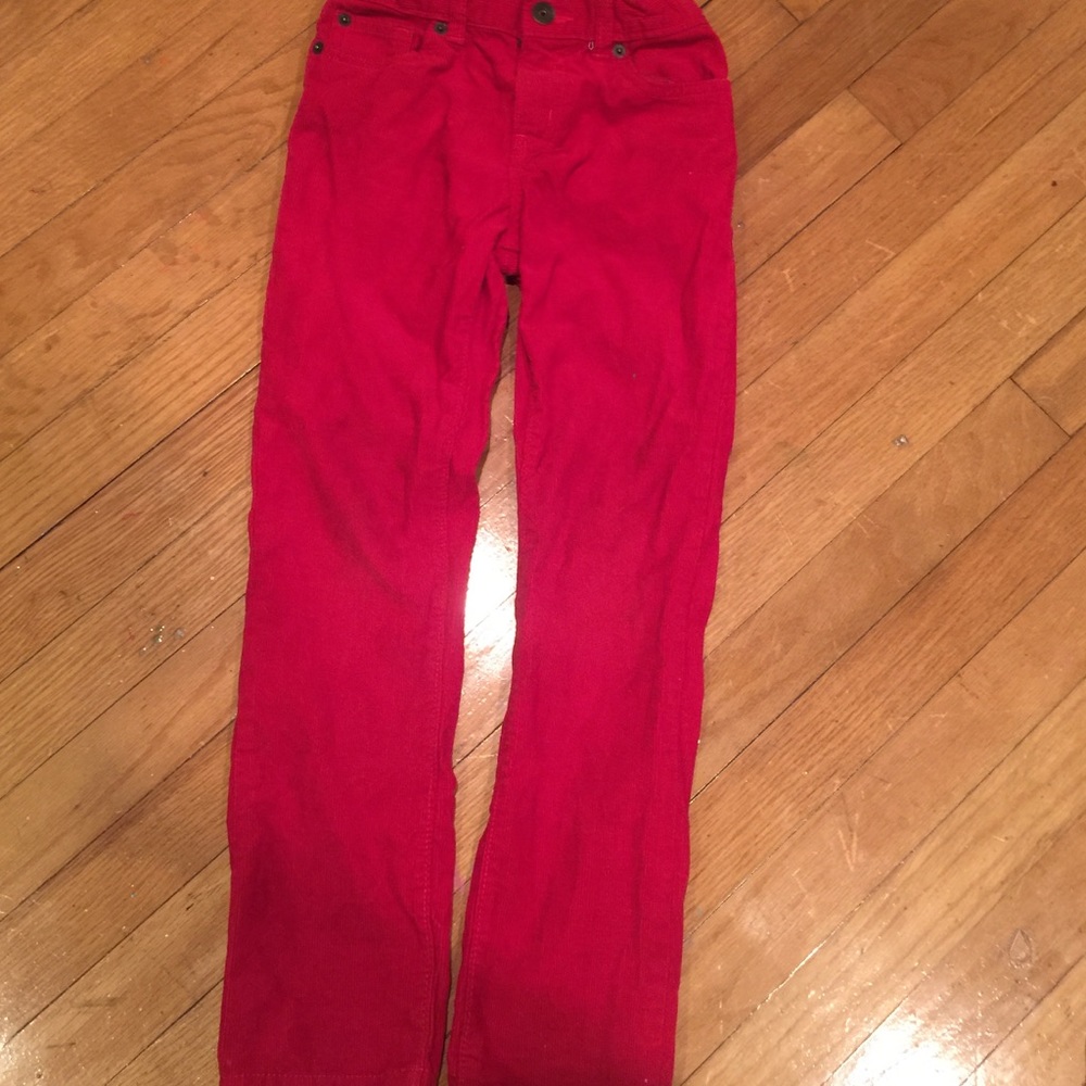 Red corduroy size 7